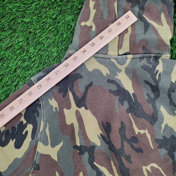 Vintage Y2K Champion Camo Hoodie Medium 20x26 Reverse-Weave - Picture 3 of 11